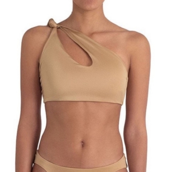 New!Baobab Collection Taki One shoulder Bikini Top in Treasure - Picture 1 of 10